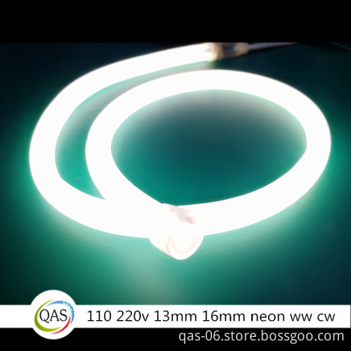 13mm 2-Wire LED Rope Light: 110V, 120V, 220V, 230V LED Neon Flex Rope Light